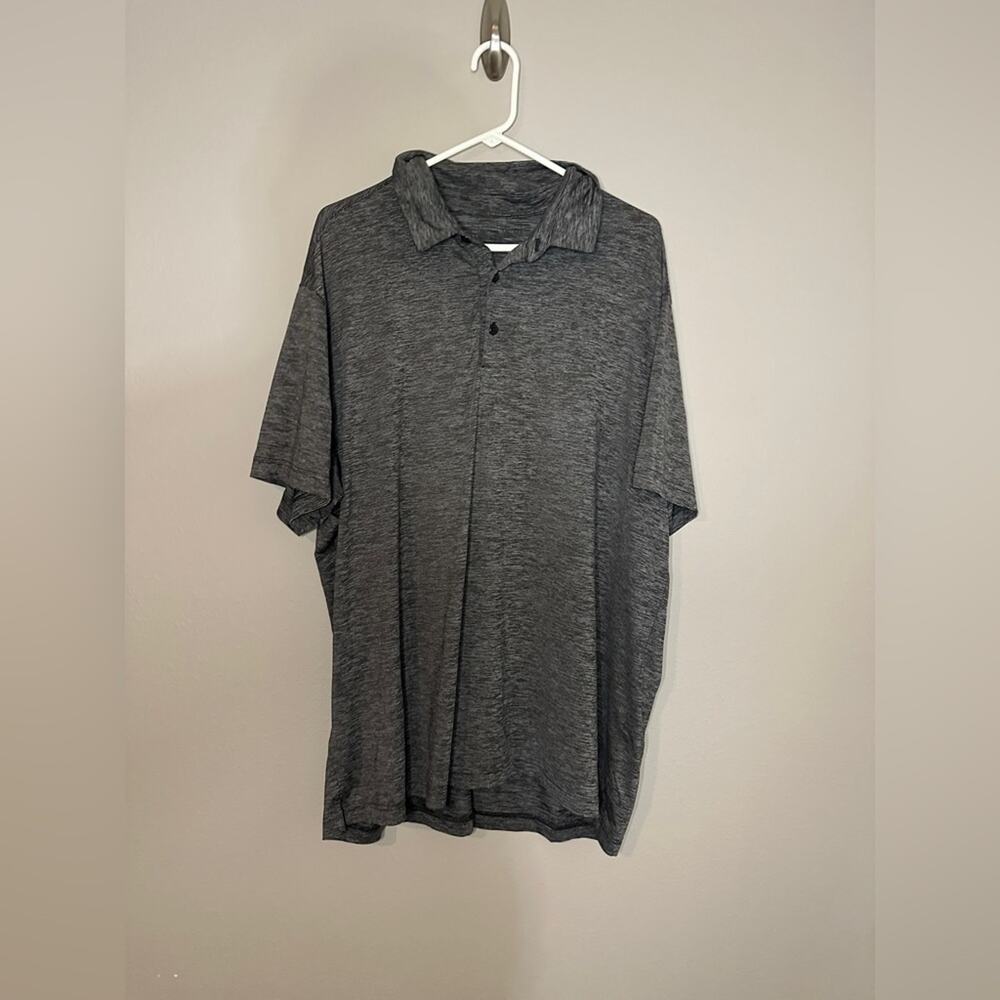 Member’s Mark Men’s 2X Performance Polo Shirts Dark Gray Lot of 2